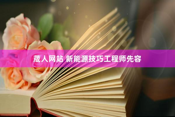 荿人网站 新能源技巧工程师先容