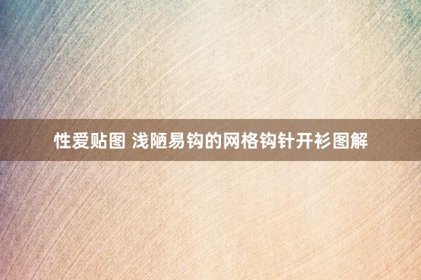 性爱贴图 浅陋易钩的网格钩针开衫图解