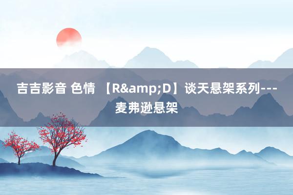 吉吉影音 色情 【R&D】谈天悬架系列---麦弗逊悬架