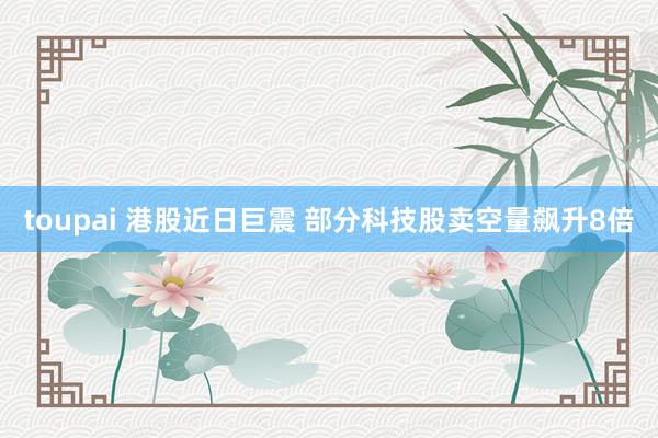 toupai 港股近日巨震 部分科技股卖空量飙升8倍